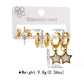 Random Style Earrings Set [304 Stainless Steel, 18K Gold Plated]