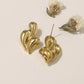 Water Droplets Earrings [304 Stainless Steel, 18K Gold Plated]