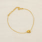 Simple Style Letter Bracelet [304 Stainless Steel,18K Gold Plated]