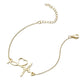 Fashion Shapes Chain Bracelet [201 Stainless Steel, 18K Gold Plated]