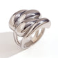 Jewelry Simple Style Classic Style Solid Color 304 Stainless Steel 18K Gold Plated Plating Rings