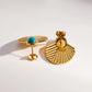 Vintage Turquoise Earrings [304 Stainless Steel,18K Gold Plated]