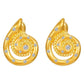 Marine Style Conch Zircon Earrings [304 Stainless Steel]