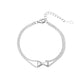 Bow Knot Ball Chain Bracelets [304 Stainless Steel]