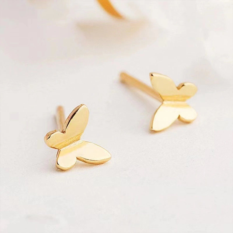 Small Butterfly Earrings [304 Stainless Steel 18K Gold Plated]