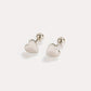 Star Heart Shape Stud Earrings [304 Stainless Steel,18K Gold Plated]