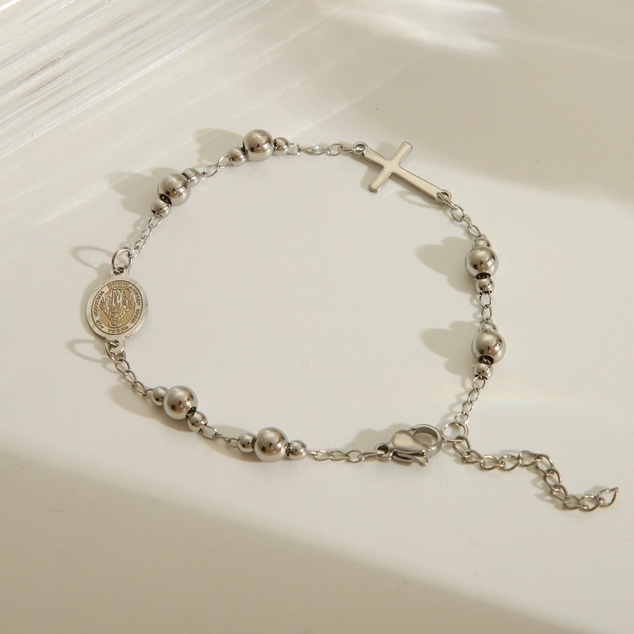 Cross Chain Bracelet [201 Stainless Steel]