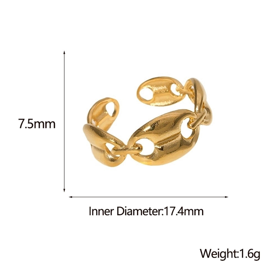 Varkensneus open ring [roestvrij staal]