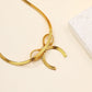 Cute Bow Knot Anklet [304 Stainless Steel, 18K Gold Plated]