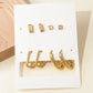 Random Style Earrings Sets [304 Stainless Steel, 14K Gold Plated]