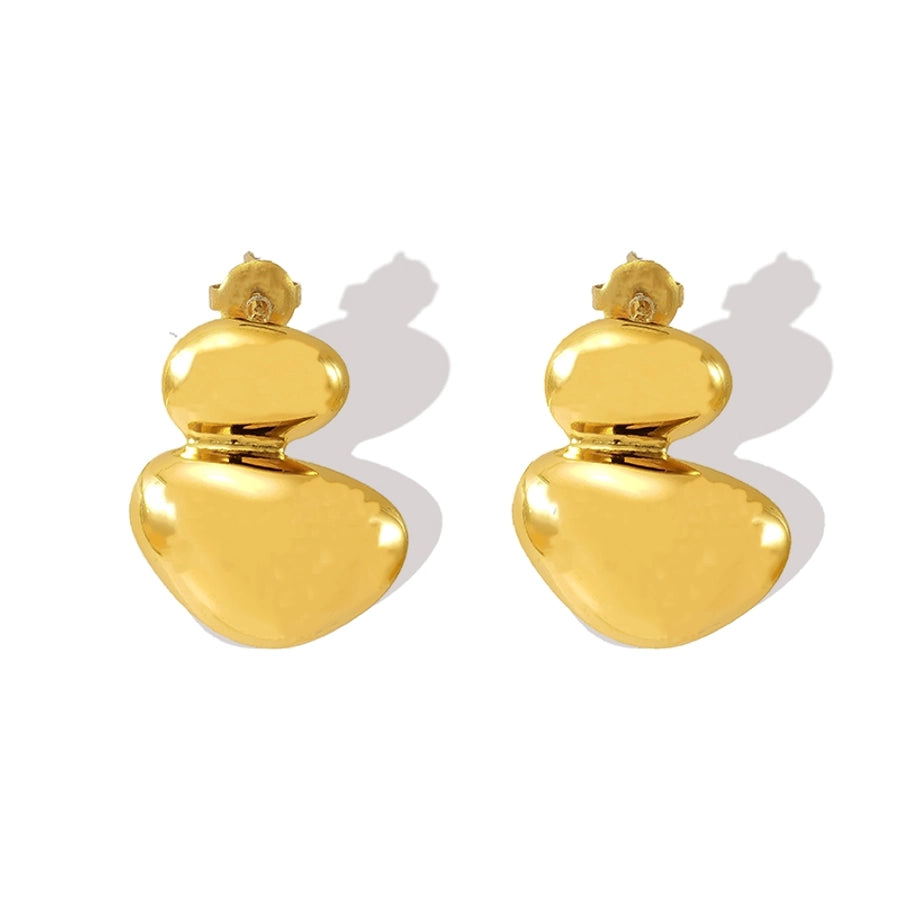 Irregular Earrings [304 Stainless Steel,18K Gold Plated]