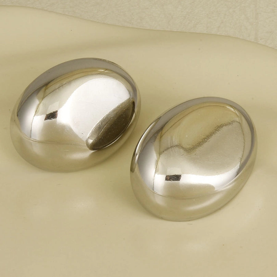 Oval Earrings [304 Stainless Steel]