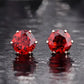 Boucles d'oreilles rouges rouges [304 en acier inoxydable]