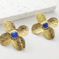 Retro Flower Earrings [304 Stainless Steel,18K Gold Plated]