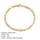 Bracciale a catena Figaro [acciaio inossidabile, oro 14K placcato]