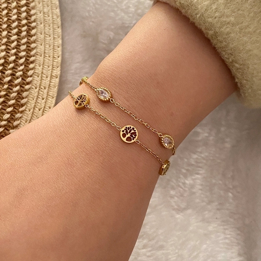 Cute Designs Bracelets [Stainless Steel, 18K Gold Plated]