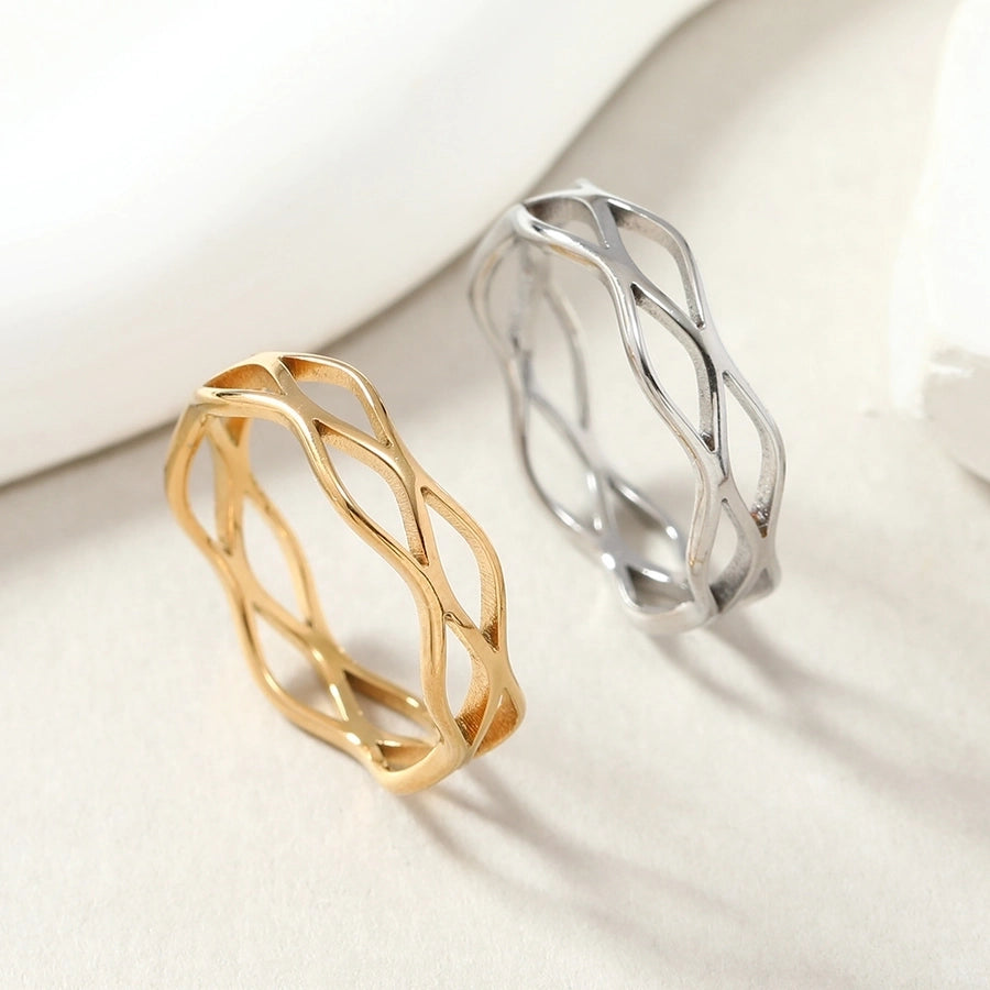 Geometric Ring [201 Stainless Steel]