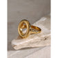 Round Hollow Ring [304 Stainless Steel, 18K Gold Plated]