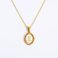 Letter Necklace [201,304 Stainless Steel,18K Gold Plated]