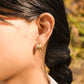 Double Hoop Earrings [201 Stainless Steel,18K Gold Plated]