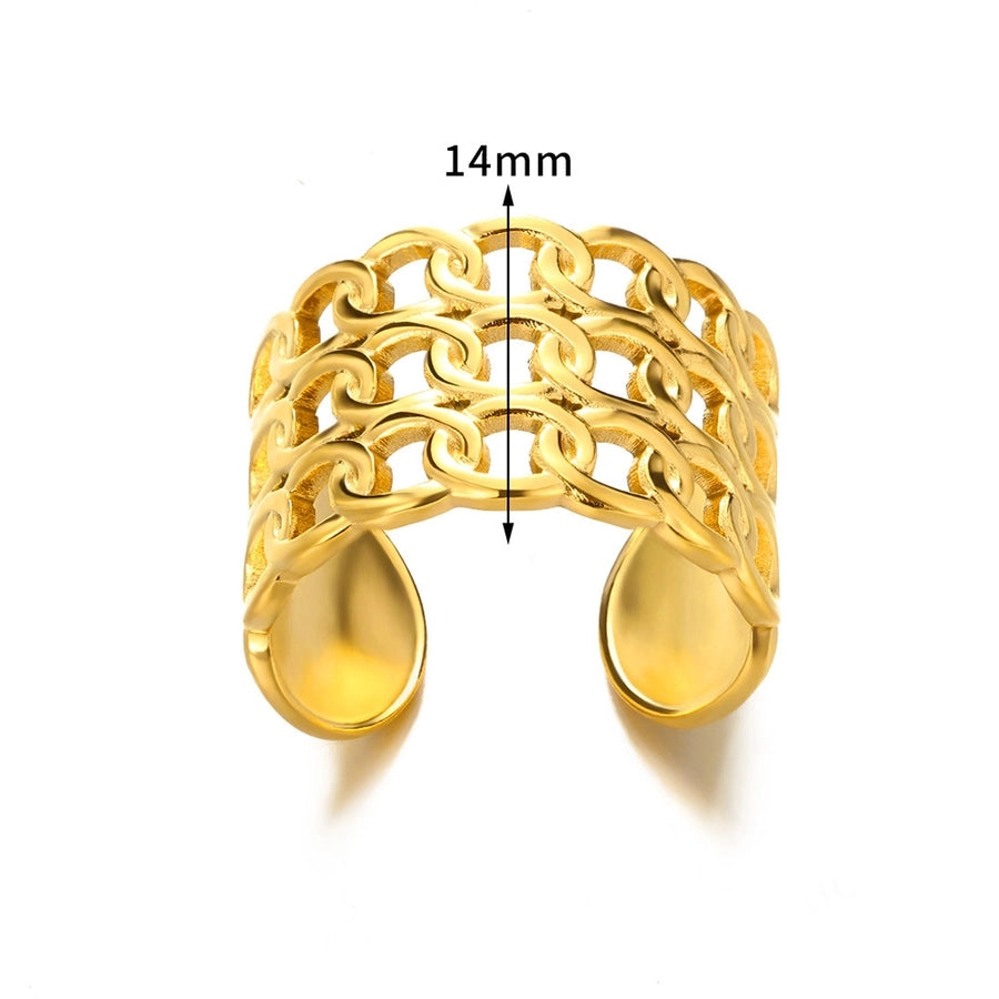 Mix Style Ring [304 Stainless Steel 18K Gold Plated]