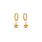 Star Drop Earrings [Stainless Steel]