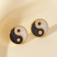 Ying Yang Stud Earrings [304 Stainless Steel]