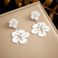 Bali Flower Hollow Earrings [304 Stainless Steel,18K Gold Plated]