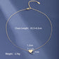 Letter Heart Shape Necklace [304 Stainless Steel,18K Gold Plated]