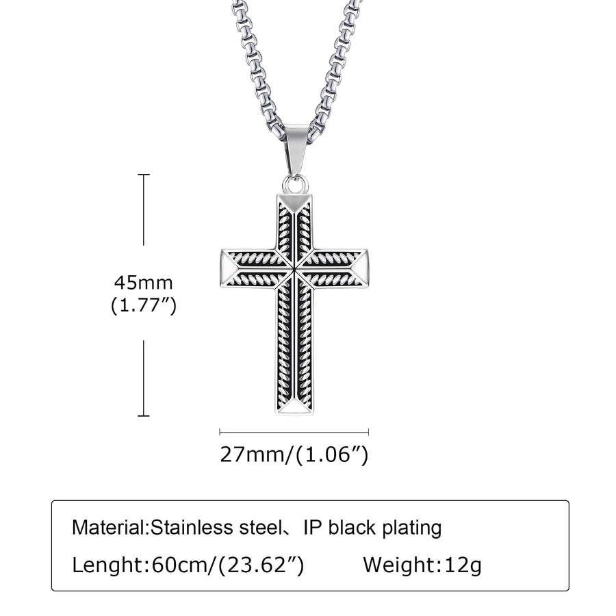 Cross hanger ketting [304 roestvrij staal]