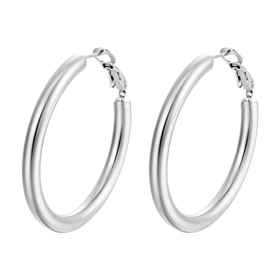 Hoop Earrings [304 Stainless Steel,18K Gold Plated]