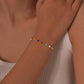 Collier / bracelets de perles colorées [201 acier inoxydable]