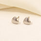 Heart Shape Earrings [304 Stainless Steel,18K Gold Plated]