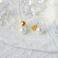 Mix Designs Pearl Earrings [304 Stainless Steel,14K Gold Plated]