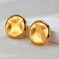 Irregular Round Earrings [304 Stainless Steel,18K Gold Plated]