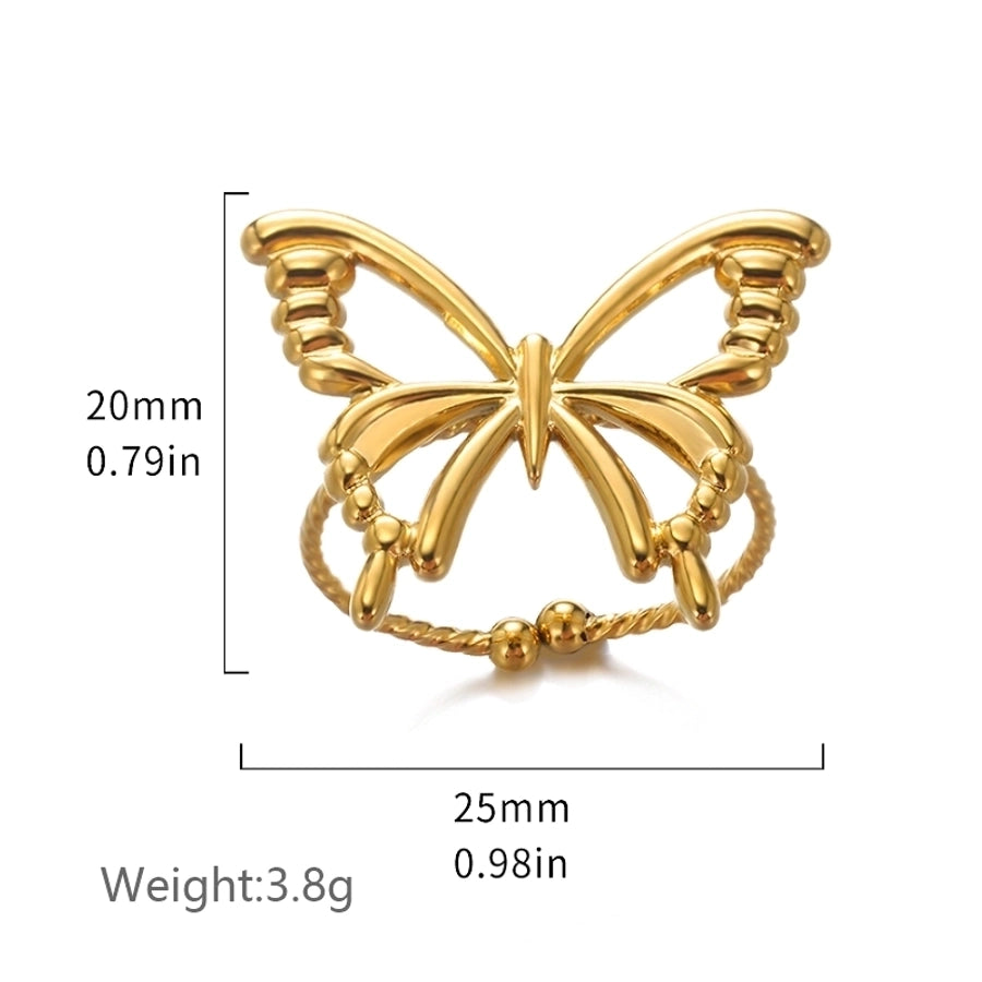 Butterfly Ring [304 nerezový ocel]