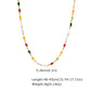 Colorful Beads Necklace/Bracelets [201 Stainless Steel]