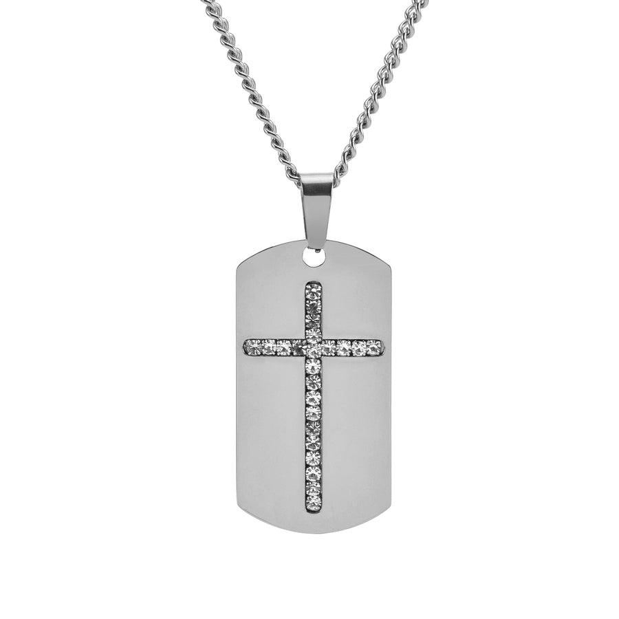 Casual Cross Necklace [304 Stainless Steel  18K Gold Plated]