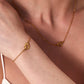 Bracciale/collana a forma del cuore [acciaio inossidabile 304, oro 18K placcato]