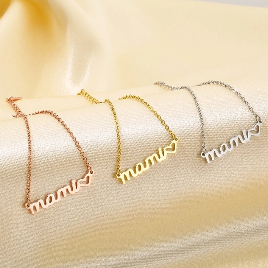 MAMA Bracelets/Necklace [Stainless Steel,18K Gold Plated]