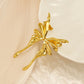 Gold Wings Butterfly Earrings [304 Stainless Steel,18K Gold Plated]