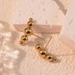 Small bead Ball Earrings [304 Stainless Steel,18K Gold Plated]