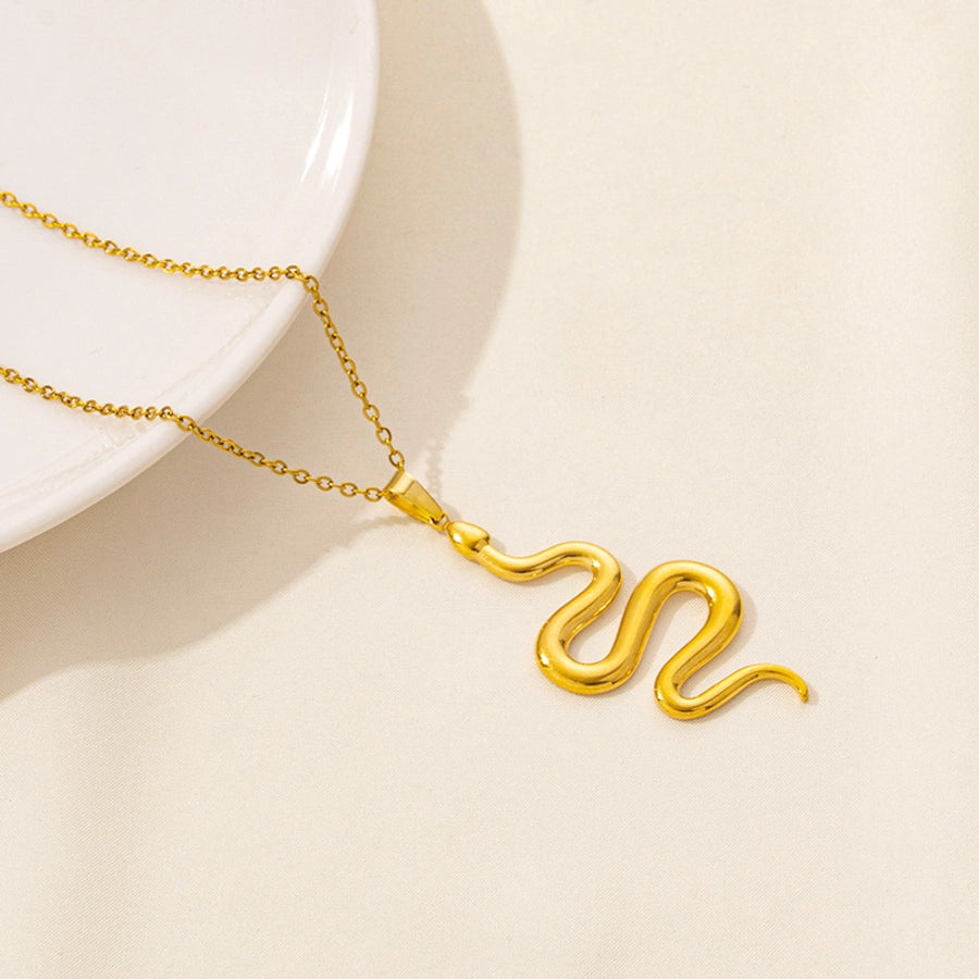 Snake Necklace [304 Stainless Steel]