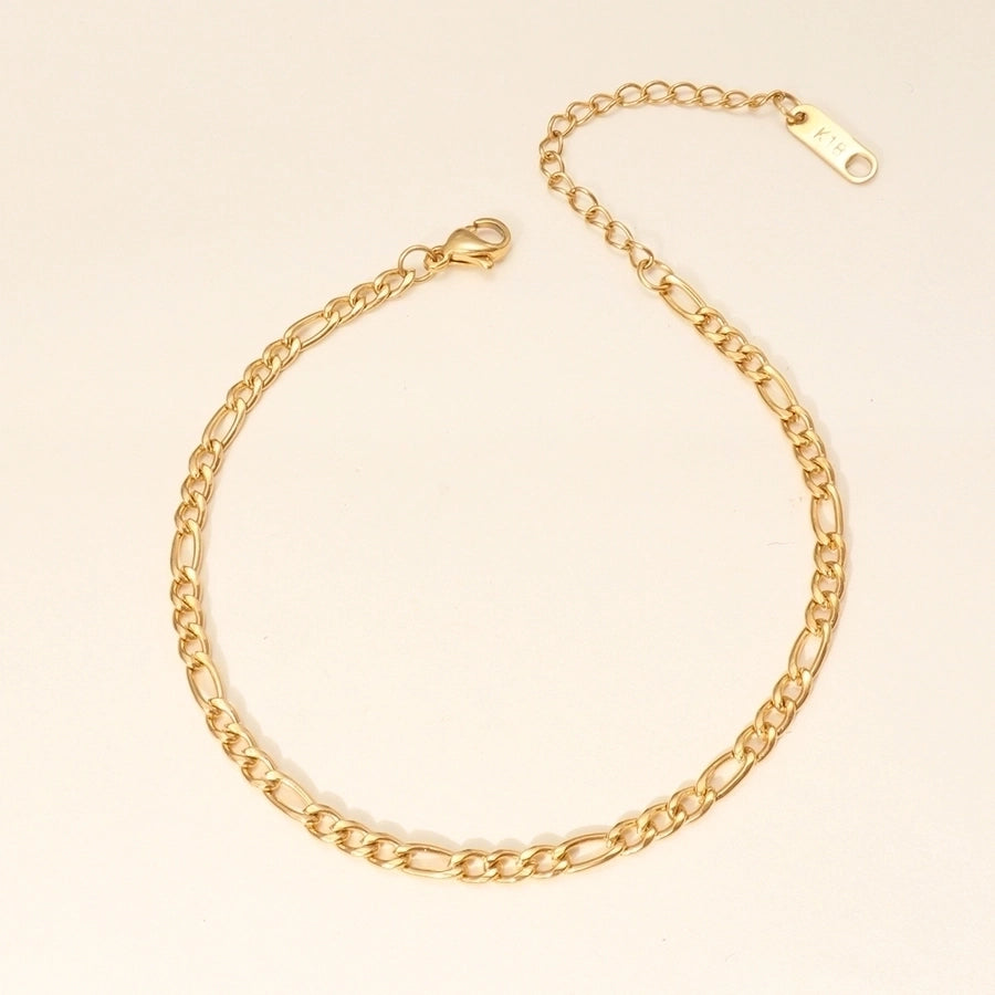 Braceletas de cadena [316L de acero inoxidable, 18K de oro chapado]