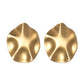 Irregular Round Earrings [304 Stainless Steel,18K Gold Plated]