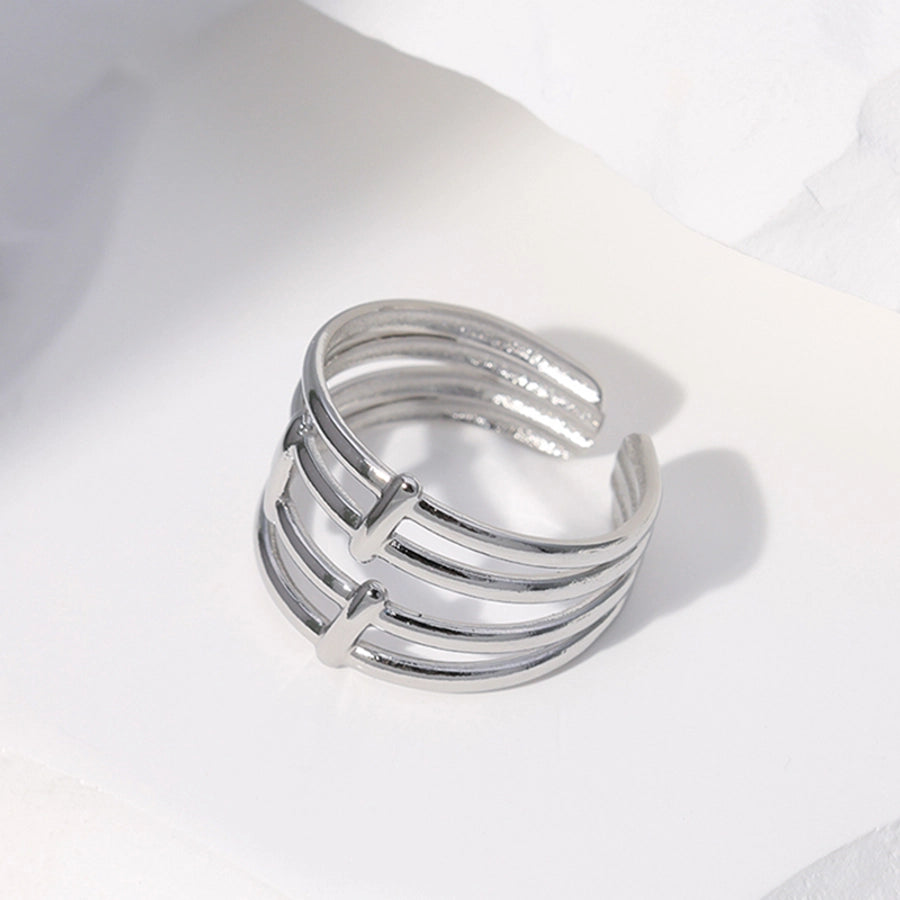 Lines Ring [ Stainless Steel]