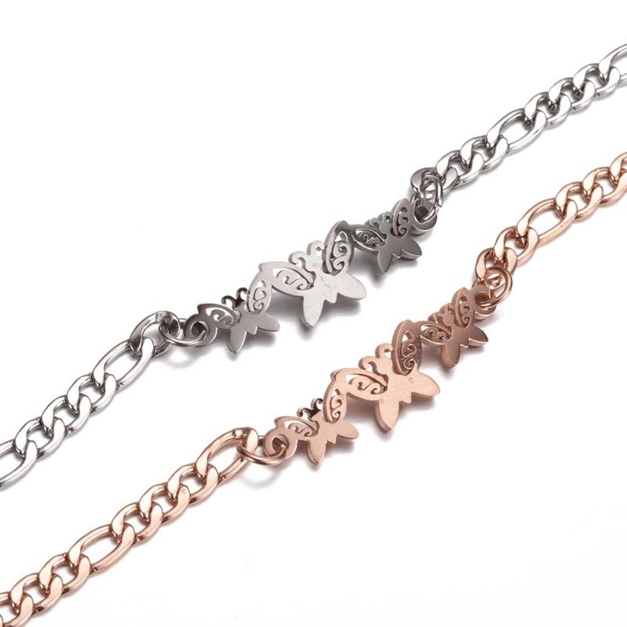 Butterfly/snowflake Bracelets [Stainless Steel]