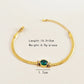 Green Oval Stone Bracelet/Necklace/Set [304 Stainless Steel]