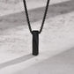 Streetwear Square Pendant Necklace [304 Stainless Steel]