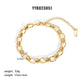 Various Styles Chain Bracelets [201 Stainless Steel,18K Gold Plated]